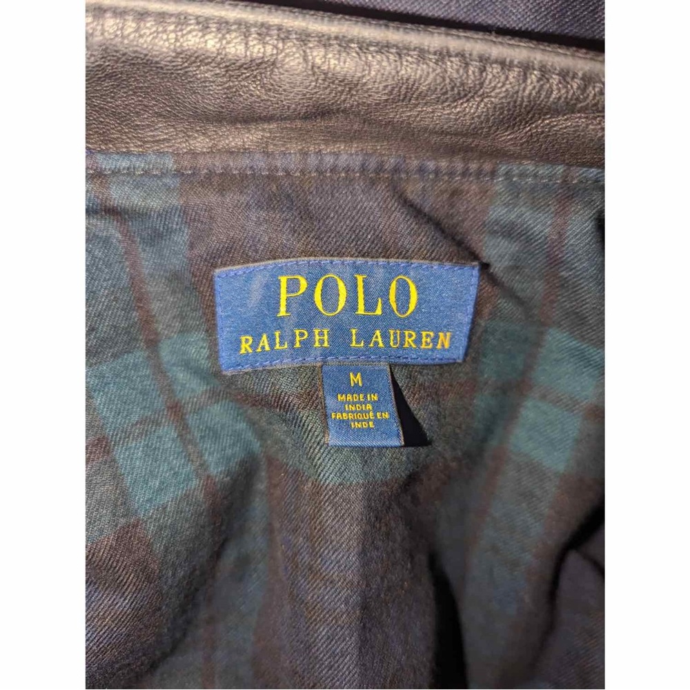 Polo Ralph Lauren Lambskin Café Racer Leather Jacket - Picture 7 of 13